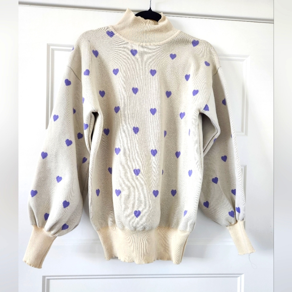 ASOS brand (Heartbreak) Heart Sweater  Sz. M NWT